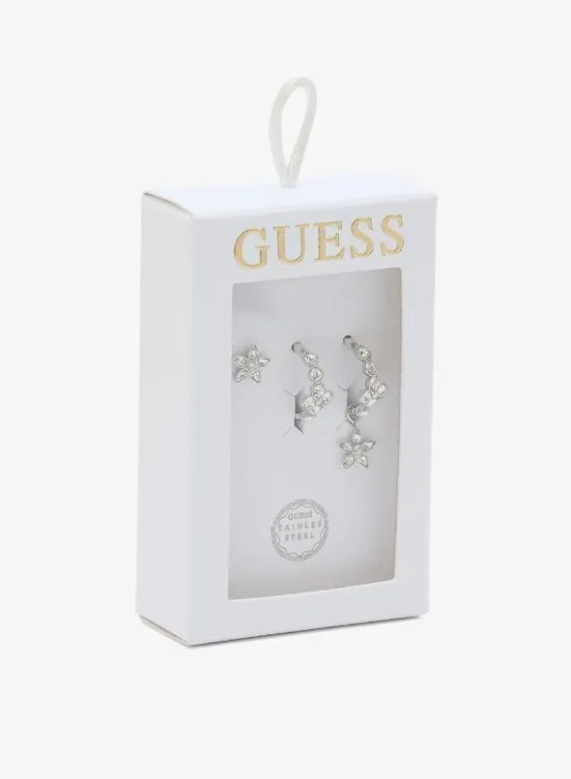 Crystal Flower Earrings Set – image 4