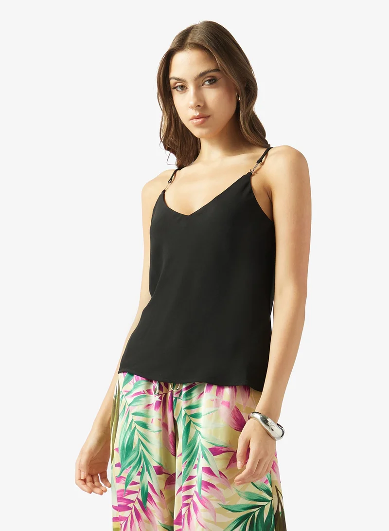V-Neck Spaghetti Strap Top