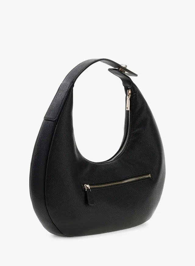GUESS Evie Collection Black Solid Hobo Bag with Zip Closure – image 2
