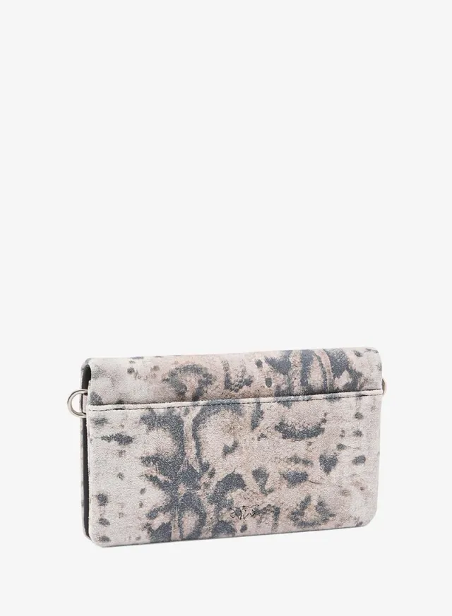 Love Bag Click Soft Mini Crossbody Python-Print Suede – image 2