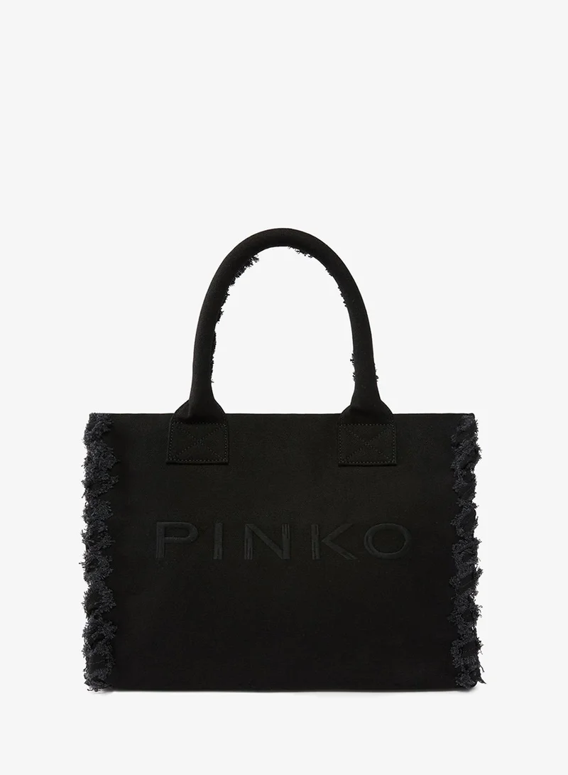 Medium Raffia Tassel Beach Tote