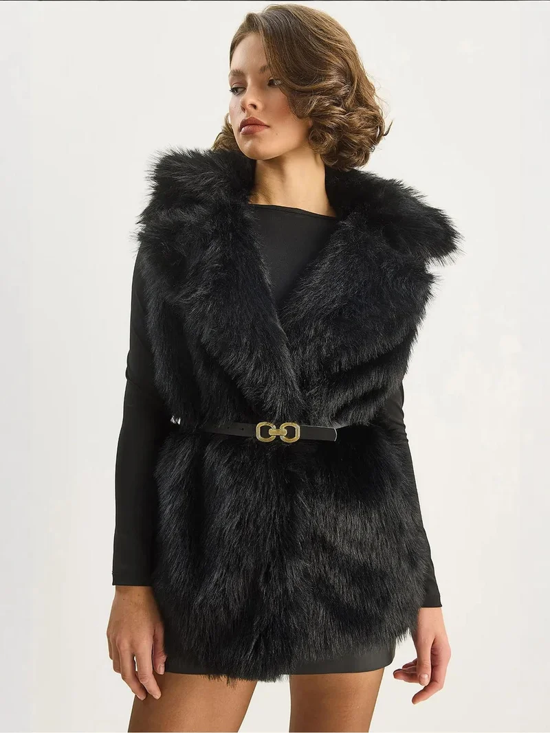 LUCCI Faux Fur Waistcoat