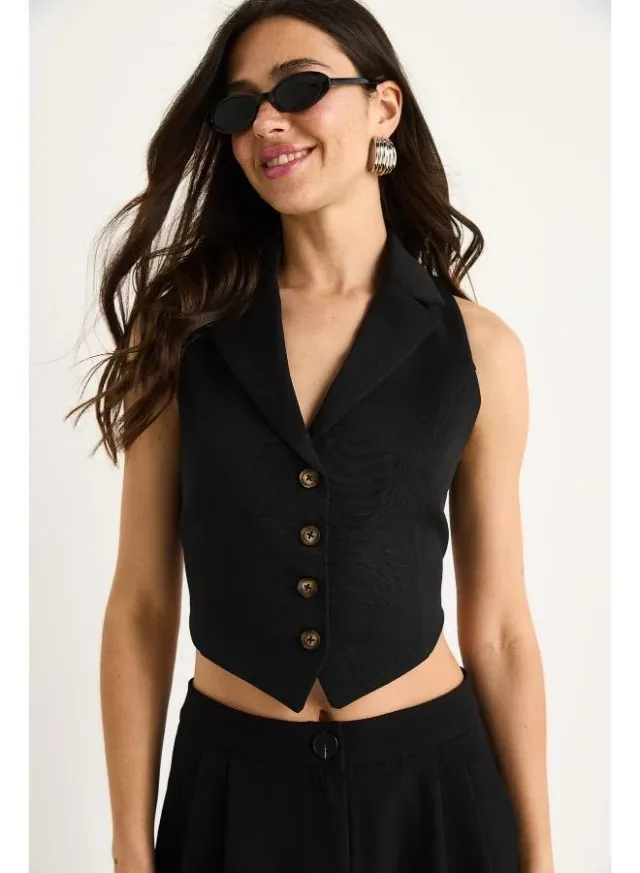 Button Up Vest