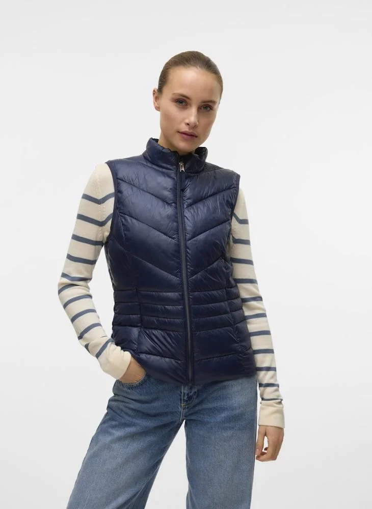 Quilted Zip Waistcoat