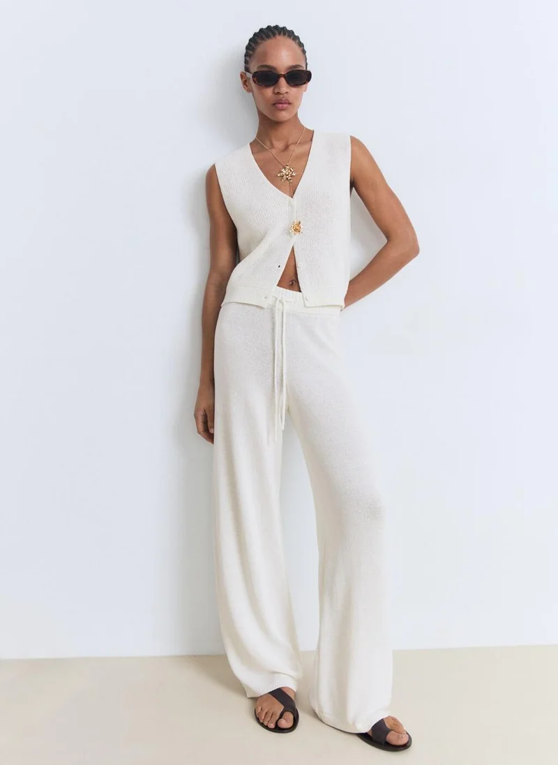 Openwork Knit Vest