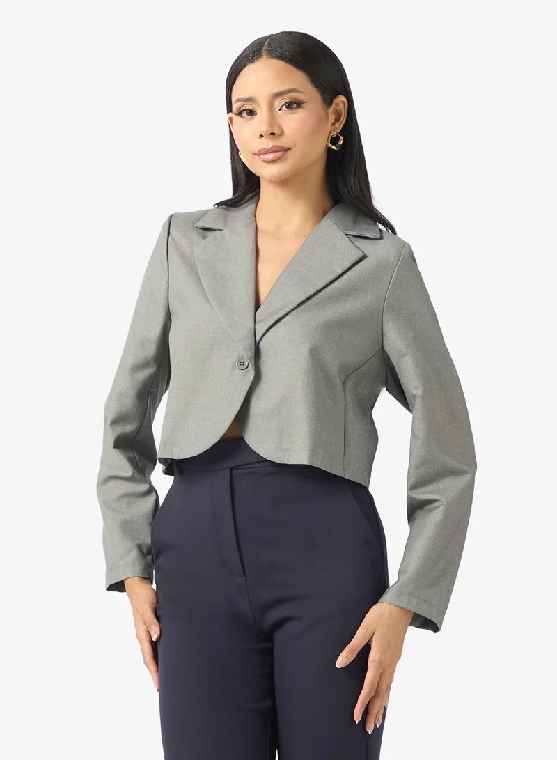Single Breasted Cropped Blazer