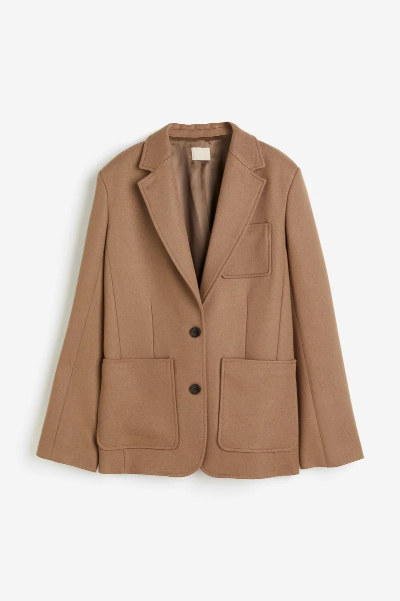 Wool-Blend Blazer