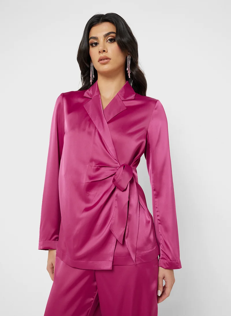 Vmflowi Knot Detail Wrap Blazer