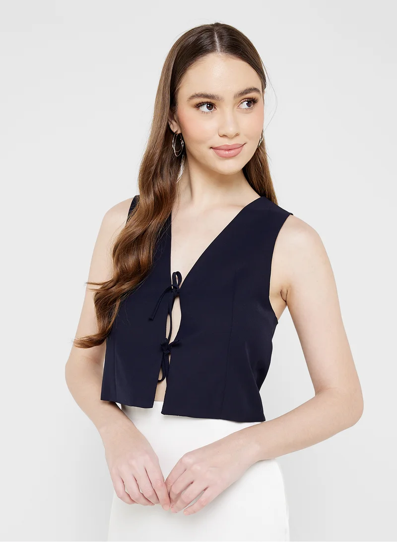 Tie Front Vest