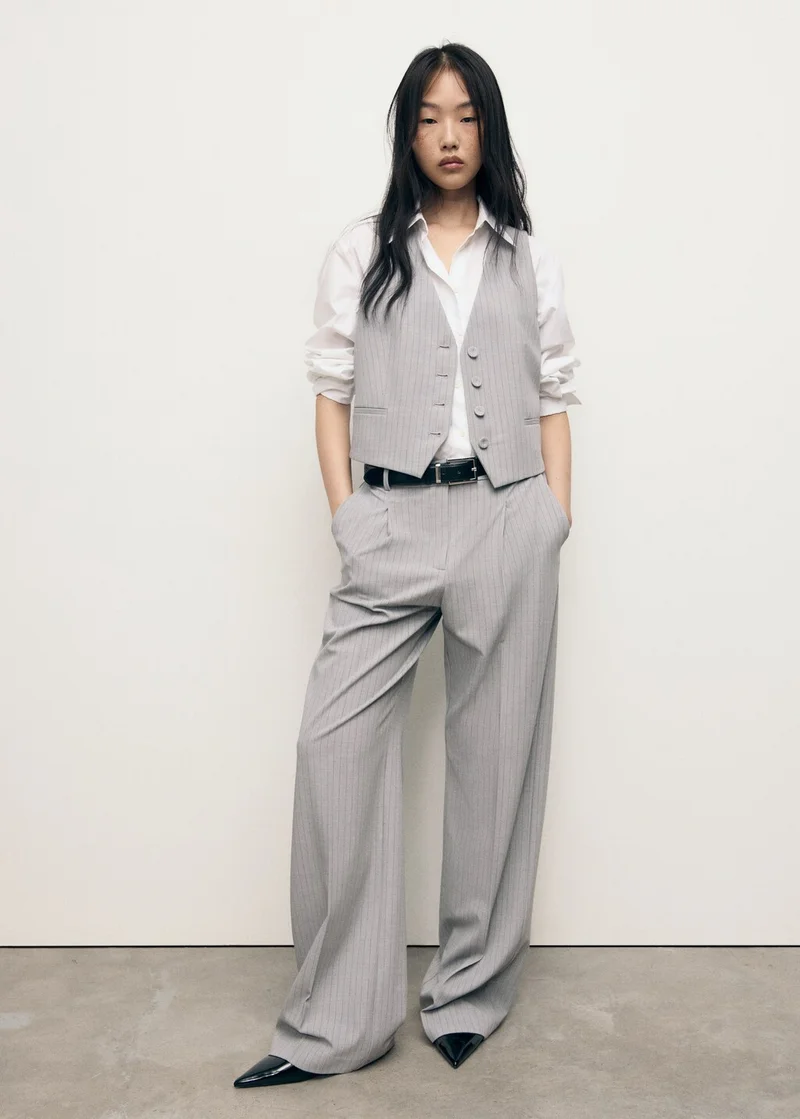 Pinstripe Suit Waistcoat
