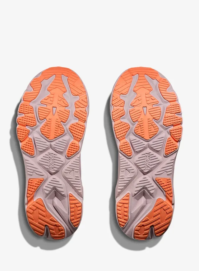 Hoka Arahi 8 Running Shoes - Lilac Cream with Neon Cantaloupe Accents – image 5