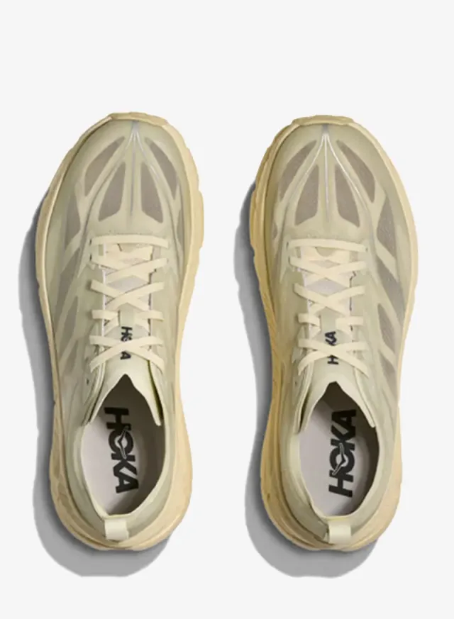 Hoka Mafate Speed 4 Lite Trail Running Sneaker - Truffle Salt / Vintage Yellow – image 5