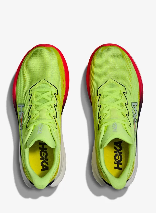 Hoka Mach X 3 Running Shoe - Neon Yuzu Squid Ink – image 4