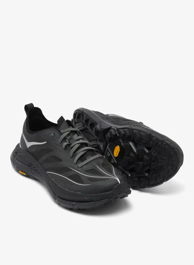 Hoka Mafate Speed 4 Lite Running Shoes - Black / Outer Orbit – image 3