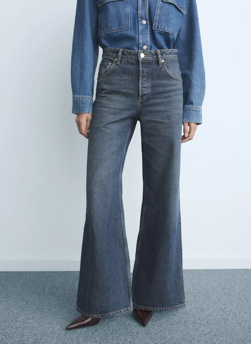 High-Waist Wide-Leg Jeans