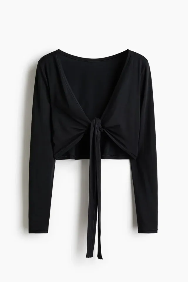 Cropped Long Sleeve Yoga Top