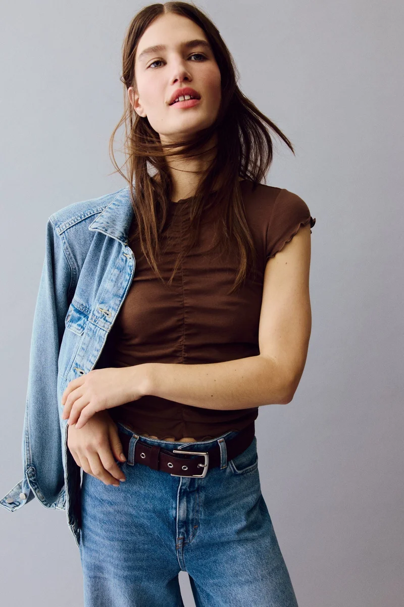 Cotton Draped Top