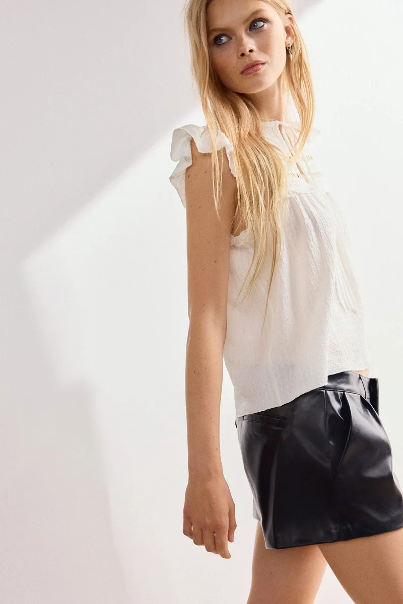 Textured Jersey Top