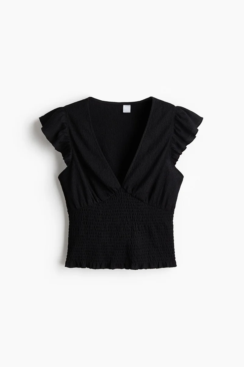 Textured Jersey Top