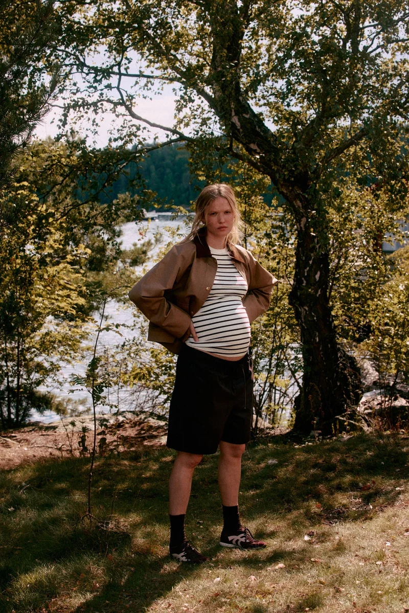 Mama Ribbed Jersey Top