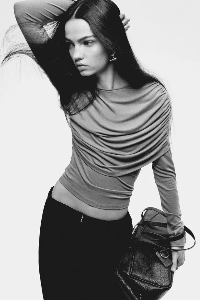 Draped Viscose Top