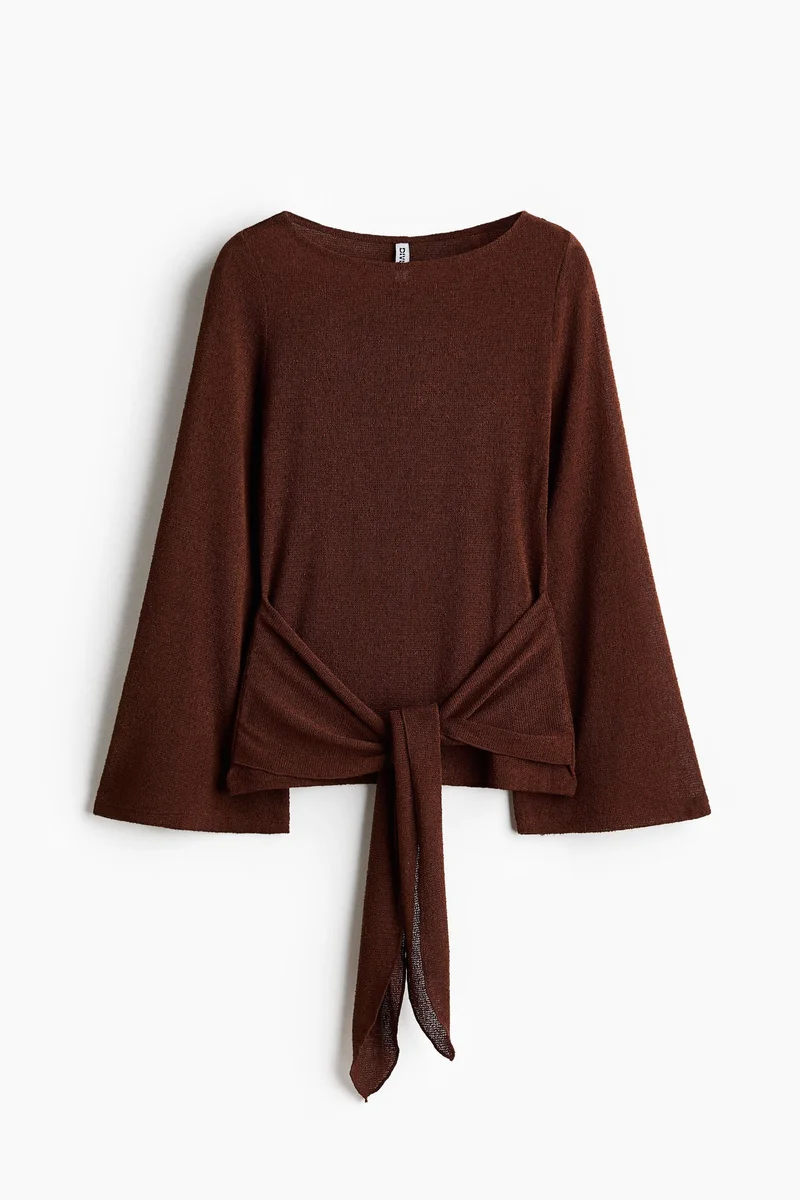 Tie Detail Knitted Top
