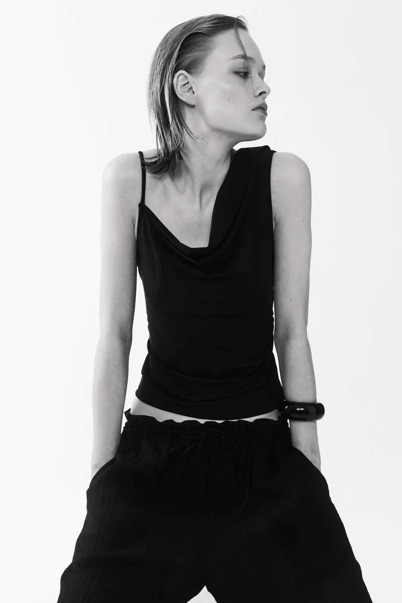 Draped Asymmetric Top