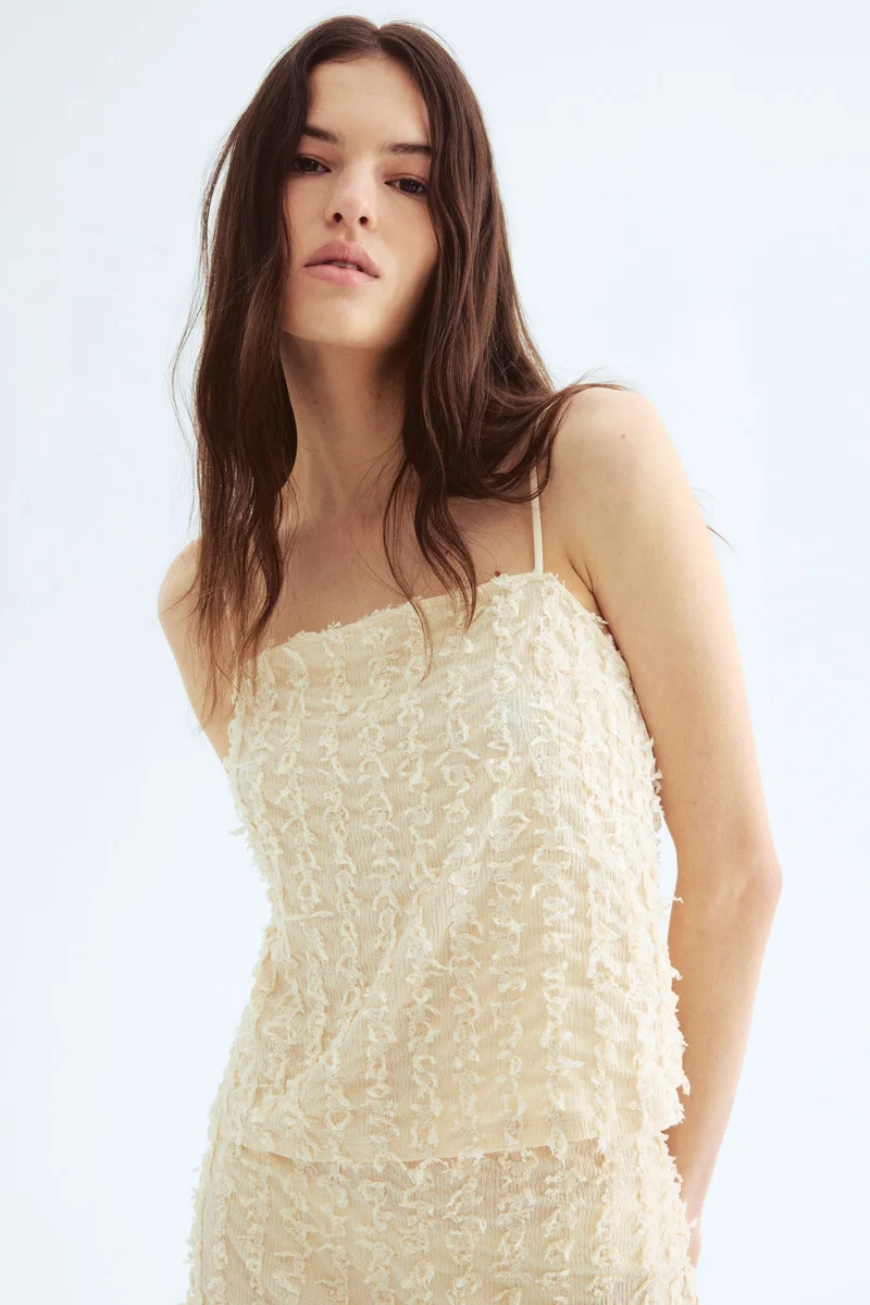 Frayed Strappy Top