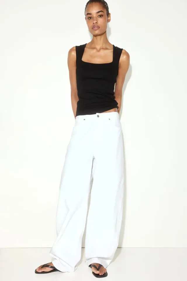 Ribbed Square-Neck Vest – image 2