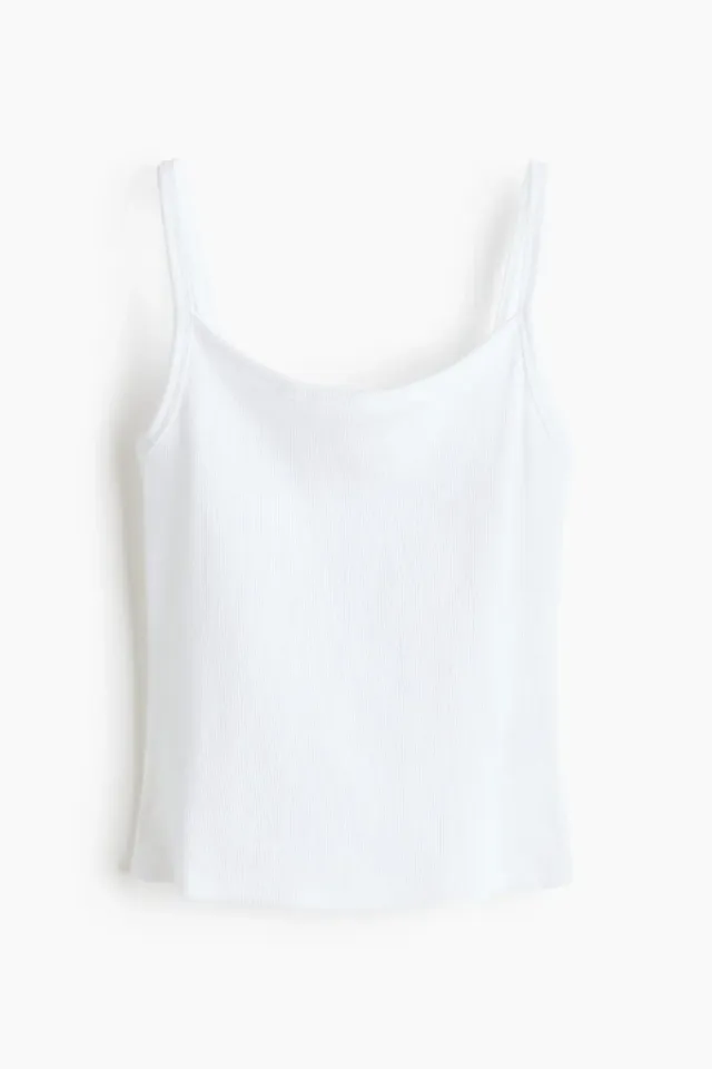 Ribbed Cotton Cami Top – image 4