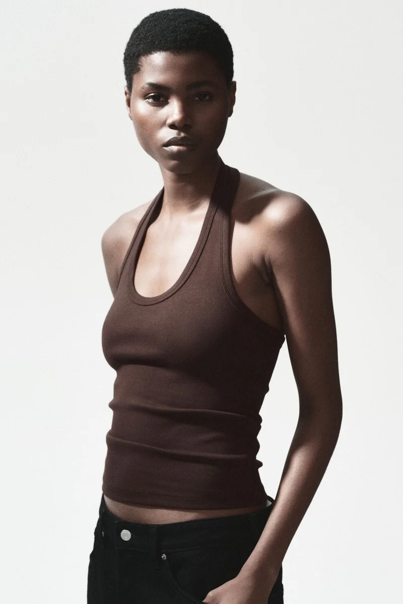 Cotton Halterneck Top