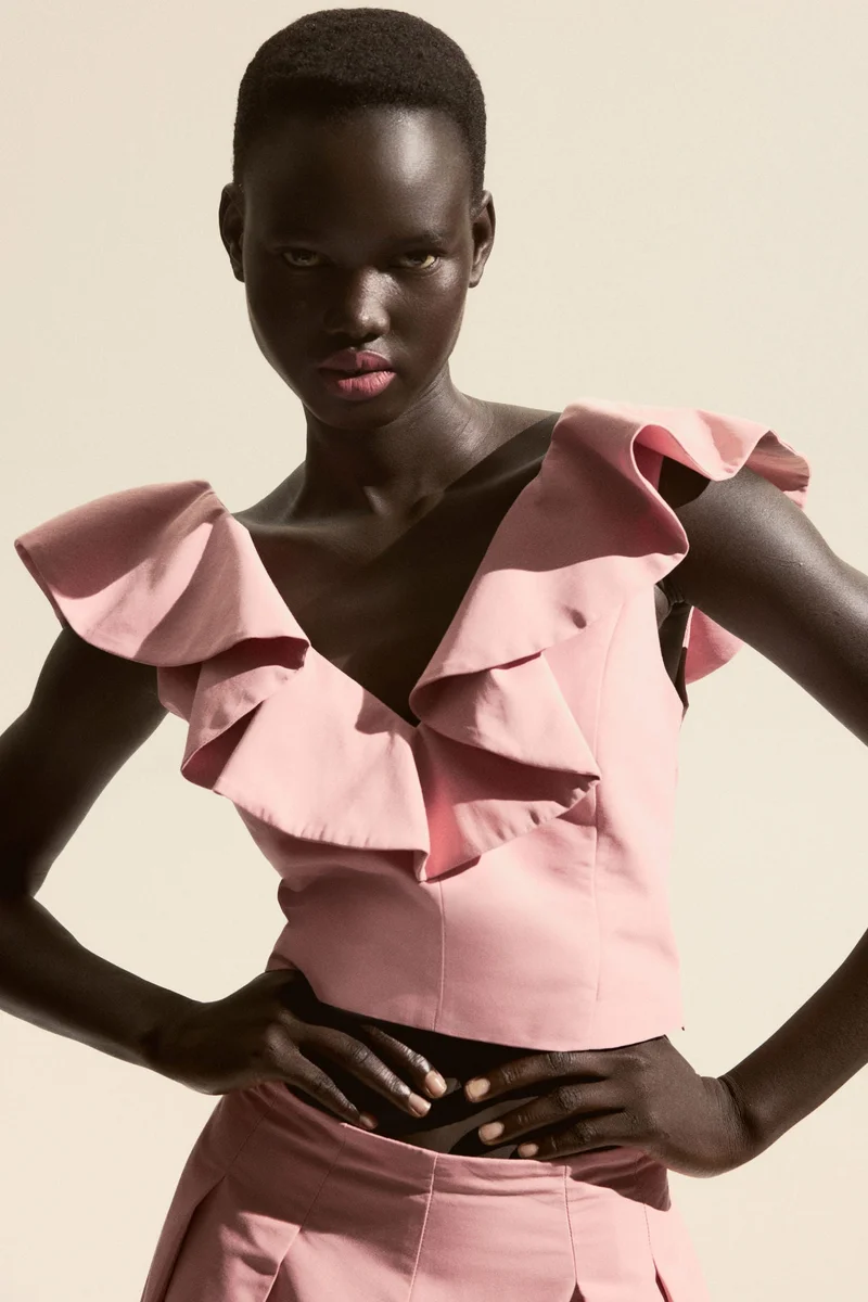 Flounce Trim Top
