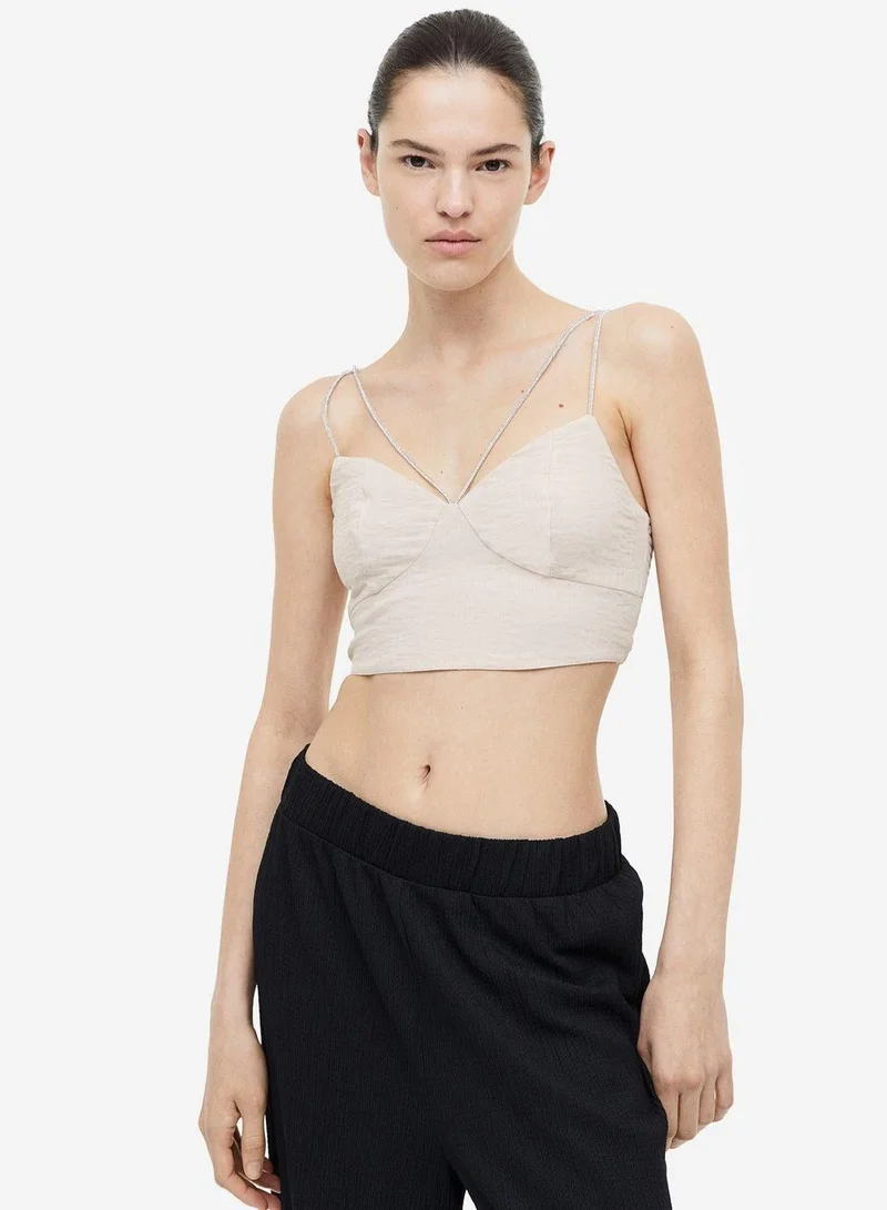 Strap-Detail Crop Top