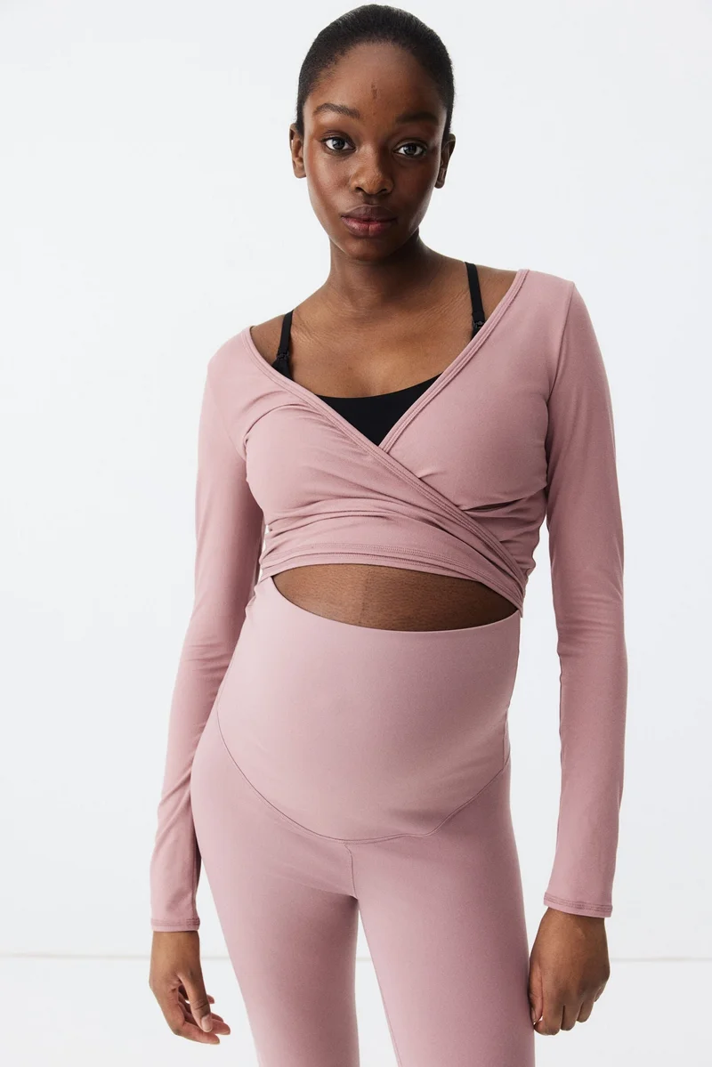 MAMA Short Wrap Top