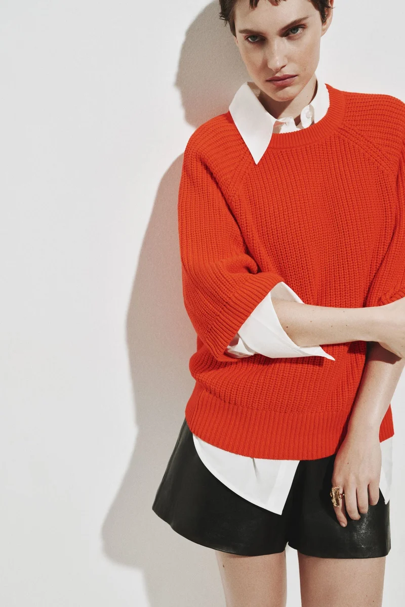 Rib-knit Top