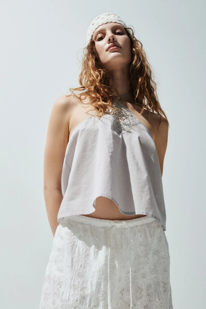 Cotton Halter Top