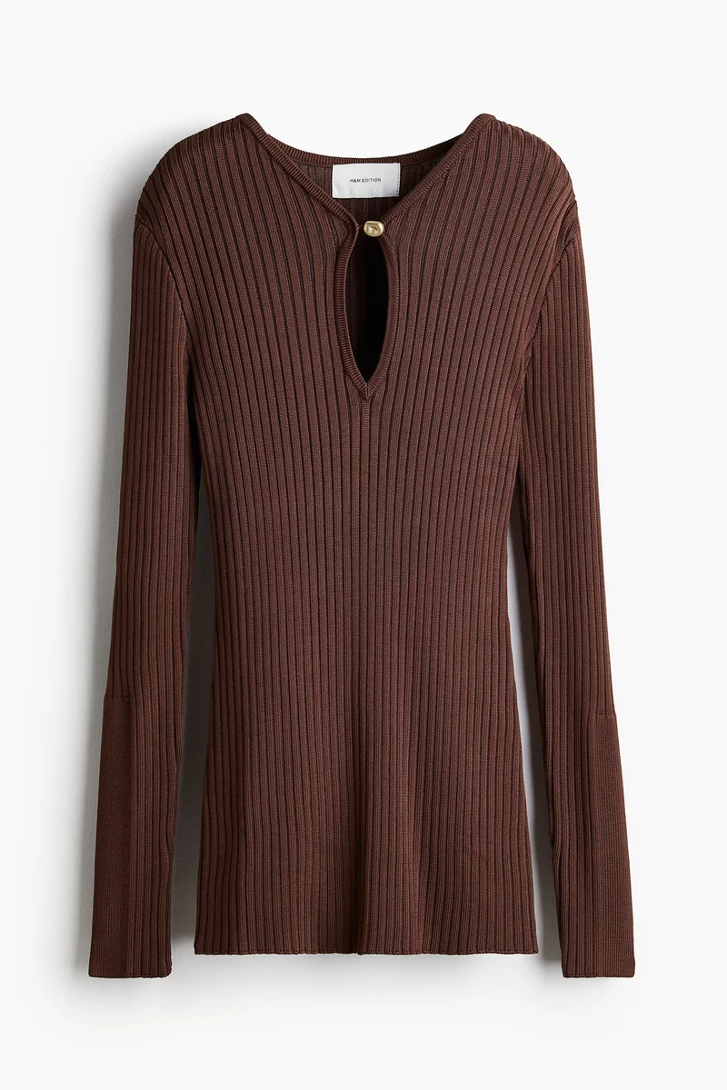 Rib-knit top