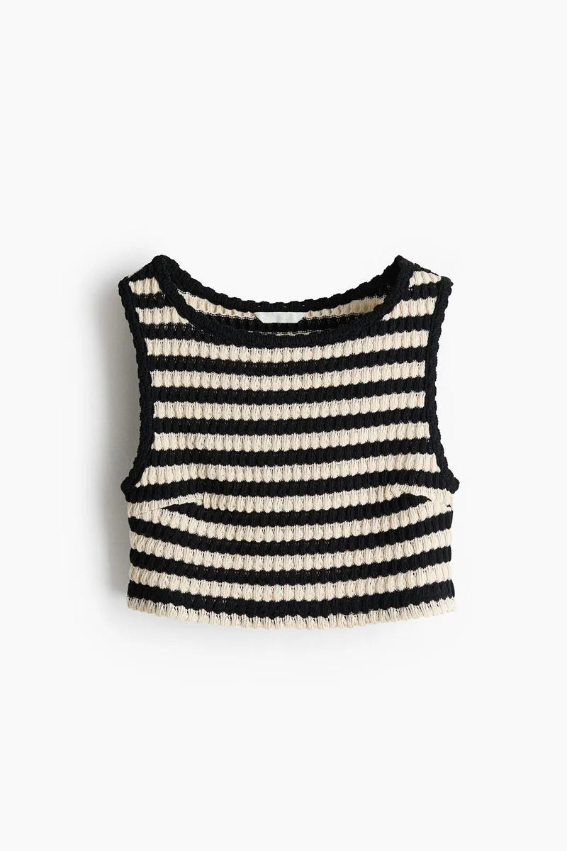 Crochet-Look Top