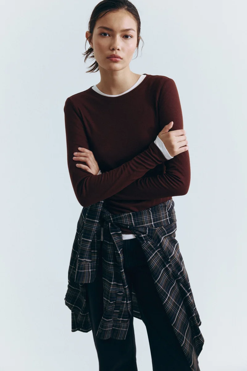 Wool-blend Top