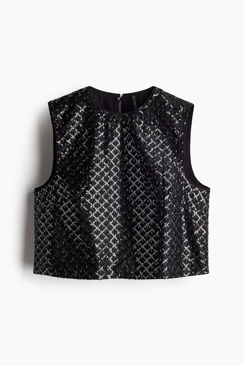 Embellished Vest Top