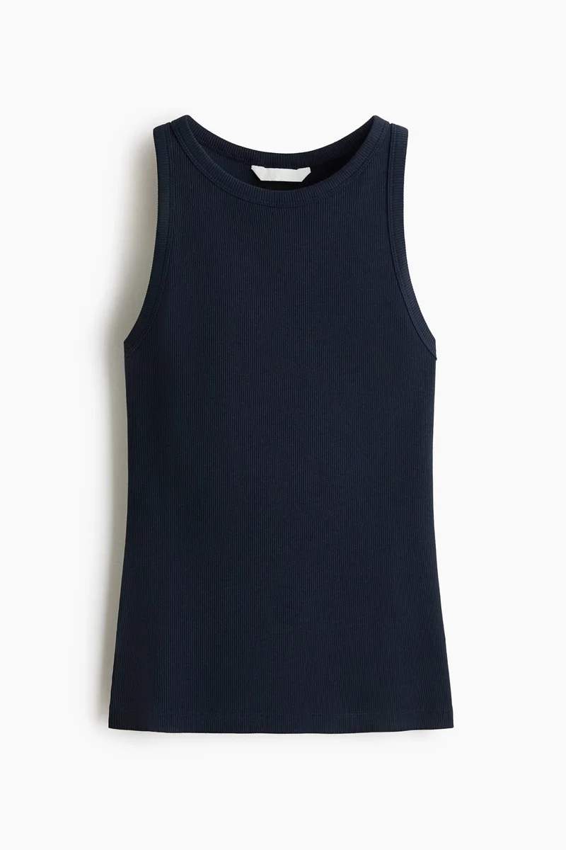 Ribbed Cotton Vest Top