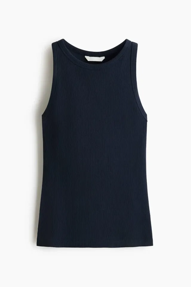 Ribbed Cotton Vest Top