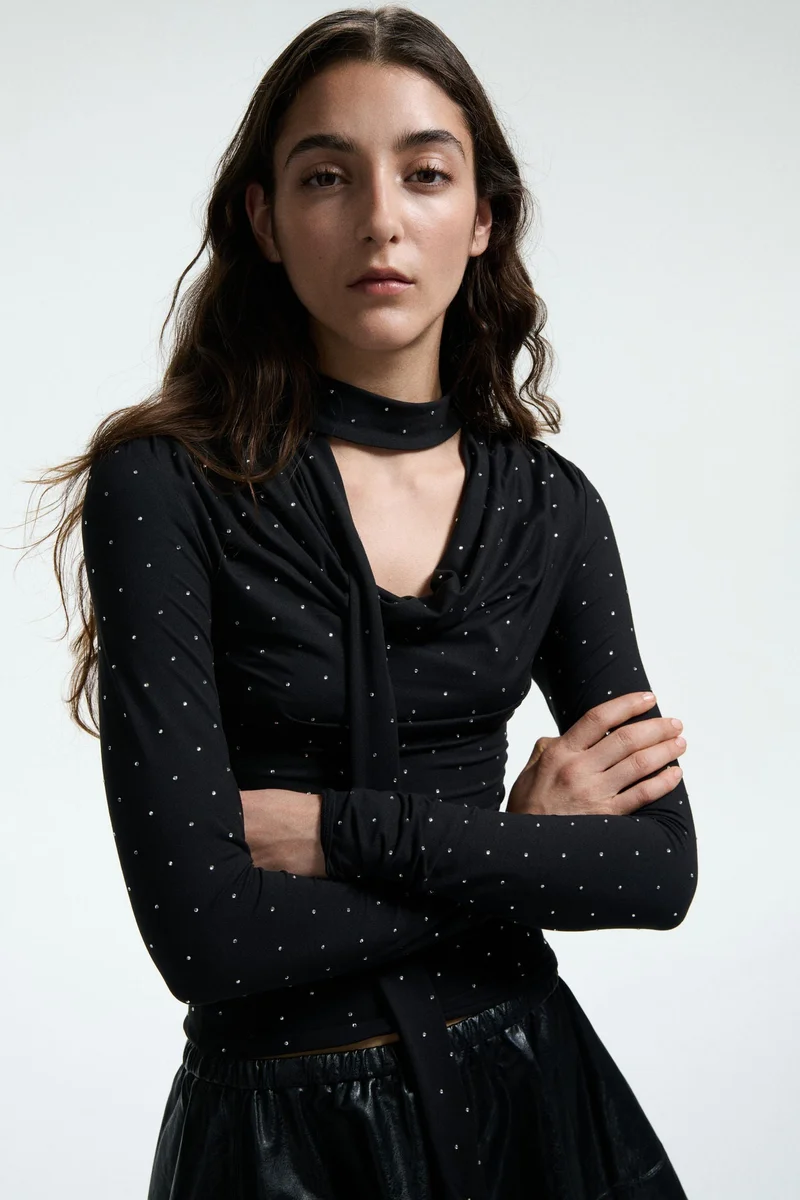 Scarf Detail Top