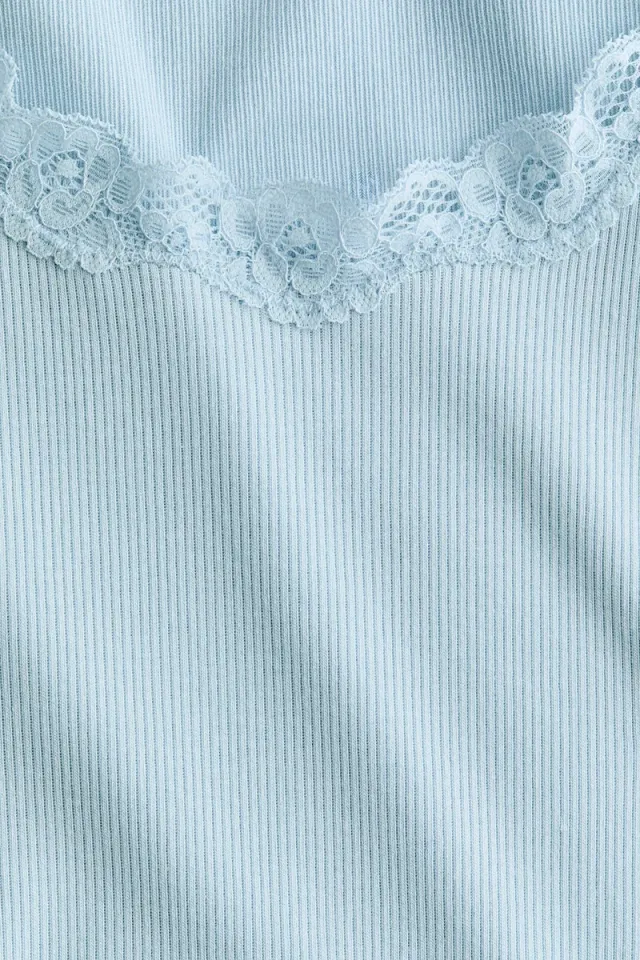 Lace-trimmed Viscose Blend Vest Top – image 5
