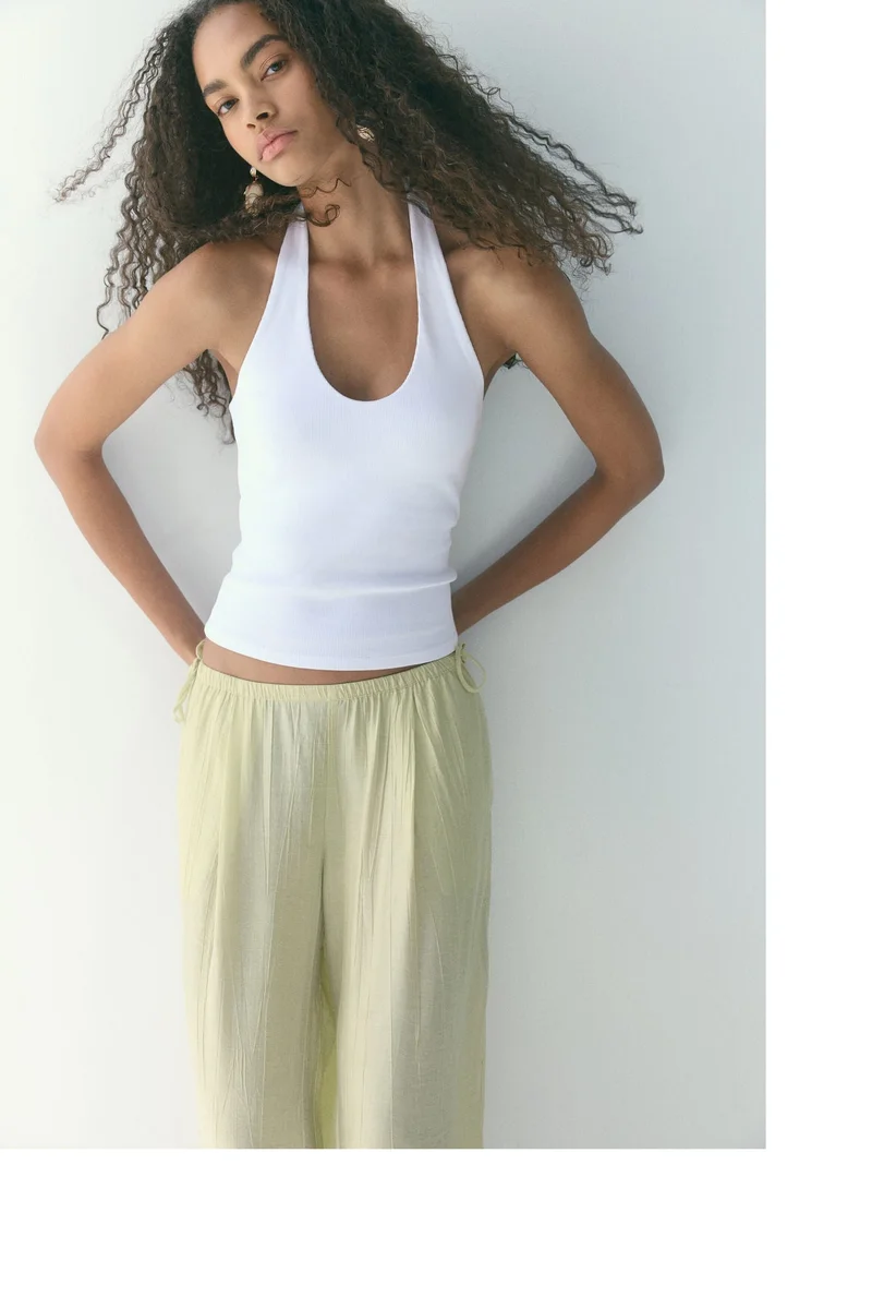 Ribbed Halter Top