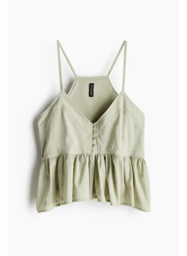 Peplum Strappy Top