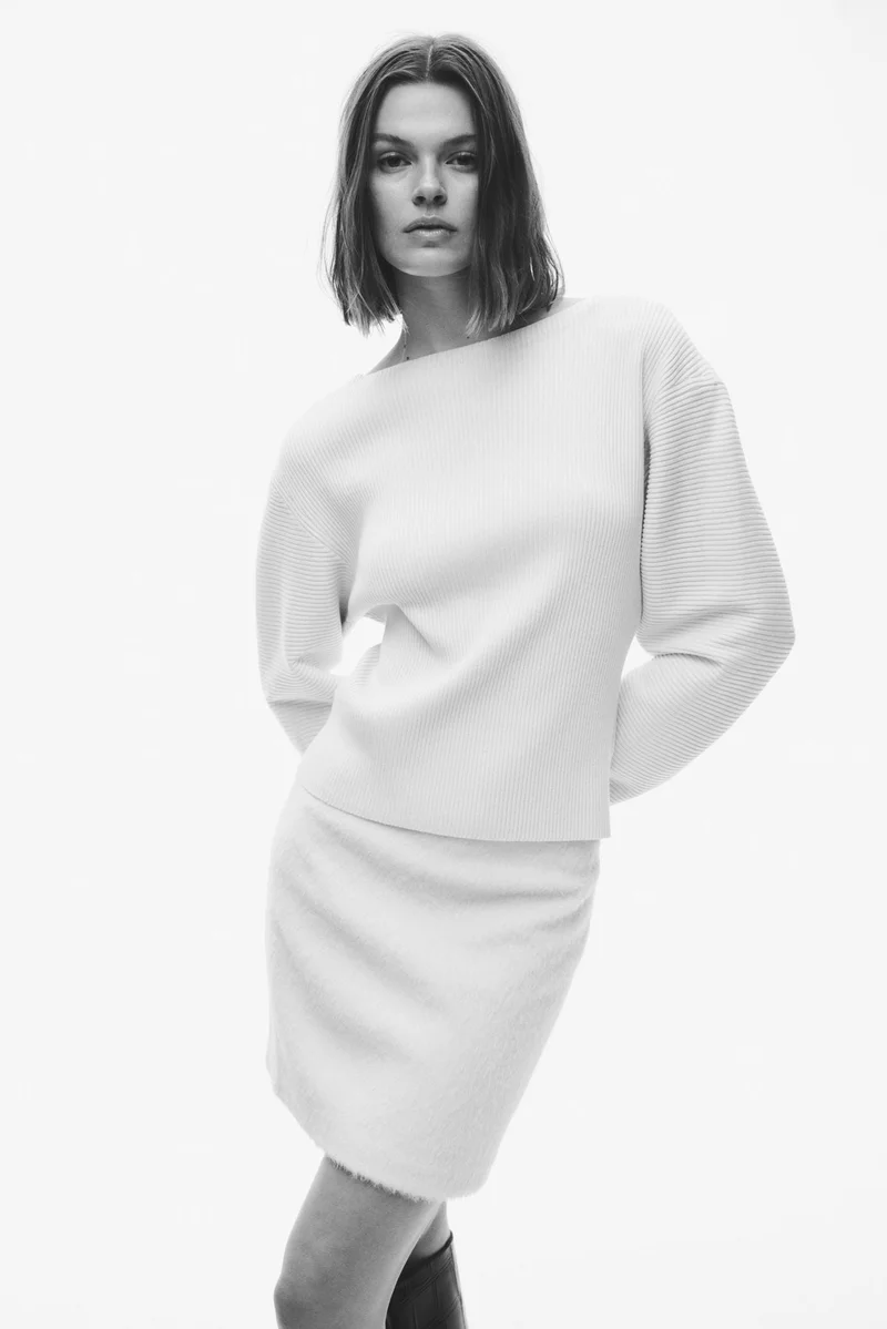 Rib-knit top