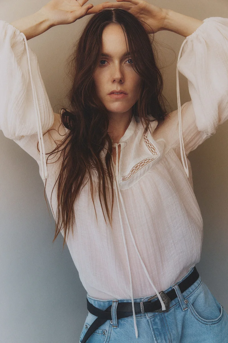 Lace Inset Blouse