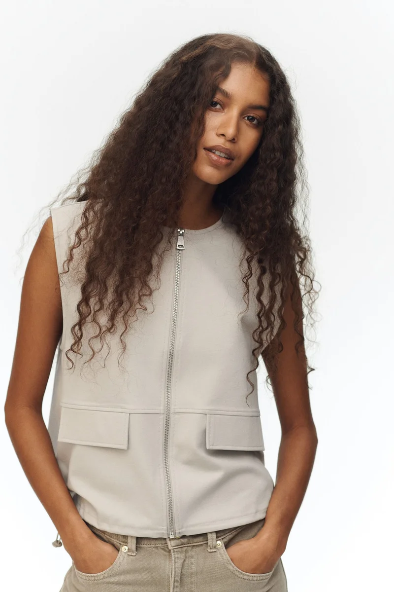 Drawstring Jersey Top