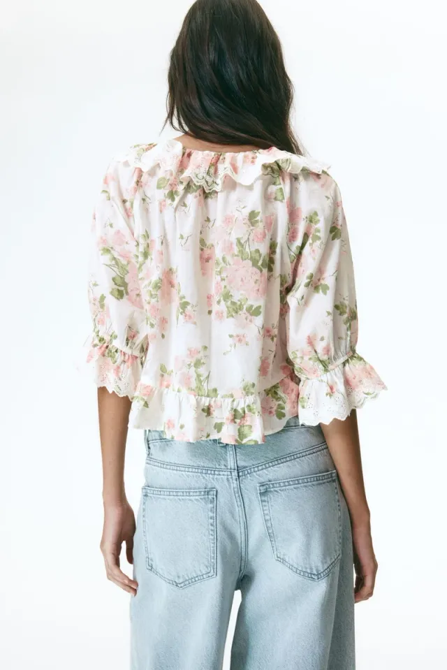 Cotton Broderie Anglaise Blouse – image 3